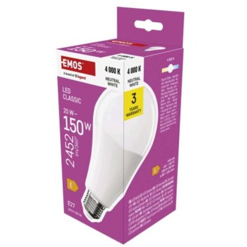 Emos LED žarnica Classic A80, E27, 20 W (150 W), 2452 lm, ZQ5E83 Cene