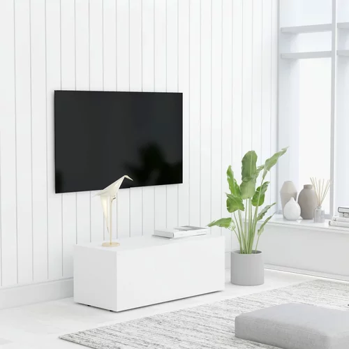vidaXL TV omarica bela 80x34x30 cm iverna plošča, (20621224)