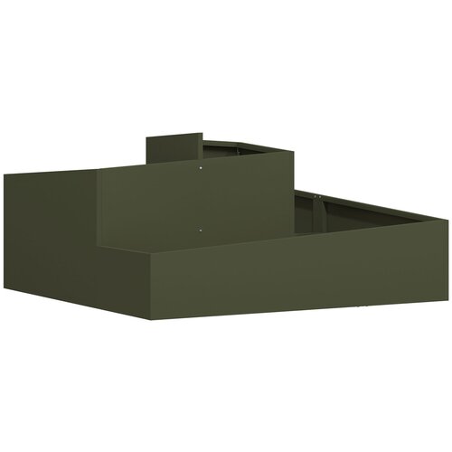 vidaXL sadilice i žardinjere Maslinasto zelena Metal 100 cm dužine Cene