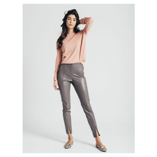 Legendww ženske sive pantalone od veštačke kože 2407-9080-27 Cene