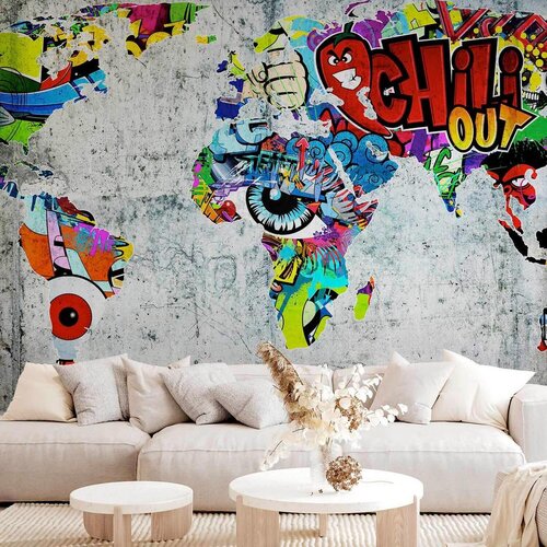 Artgeist Fototapeta World Map, 150x105cm Slike