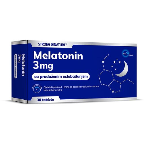 Strong Nature Melatonin 3 mg sa produženim oslobađanjem, 30 tableta Slike