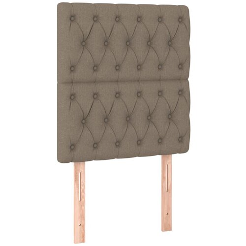 VidaXL Posteljno vzglavje 2 kosa taupe 80x7x78/88 cm blago, (20951595) Slike