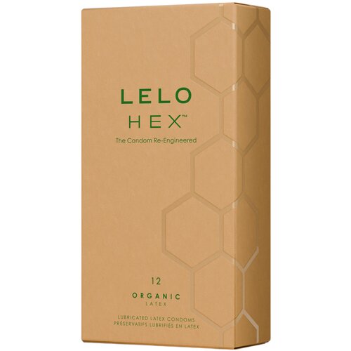 Lelo HEX ORGANIC CONDOM BOX 12 UNITS Slike
