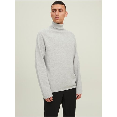 Jack &amp;amp; Jones Light grey Hill Men&amp;#039;s Turtleneck - Men Slike