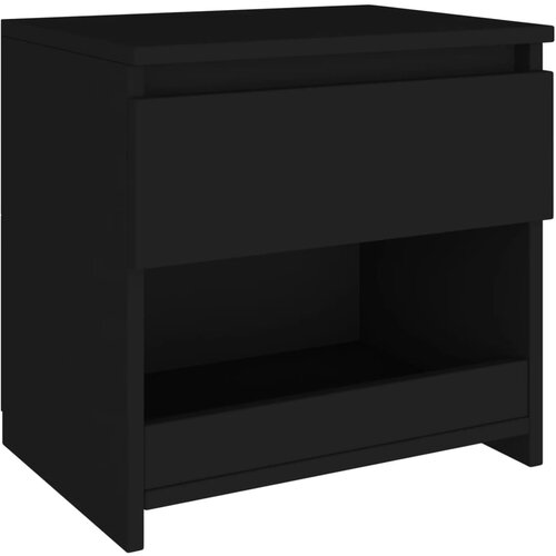 Maison Chic Nočna omarica - Nočna miza črna 40x30x39 cm iverna plošča, (21690028) Cene
