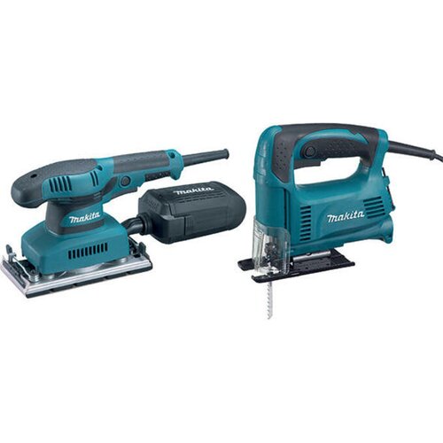Makita set vibraciona brusilica BO3710 + ubodna testera 4326 (DK0008) Slike