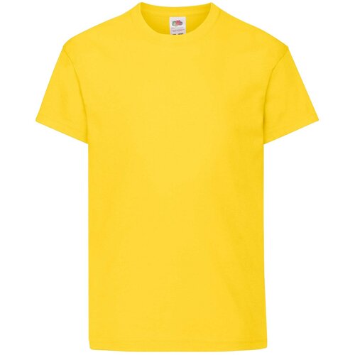 Fruit Of The Loom Yellow T-shirt for Children Original Slike