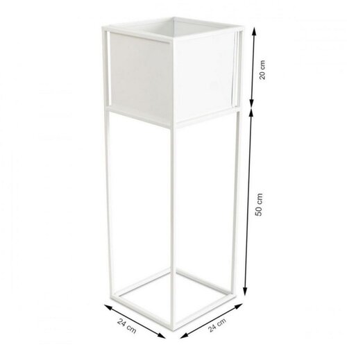  Stalak za cveće 70x24 cm bela Slike