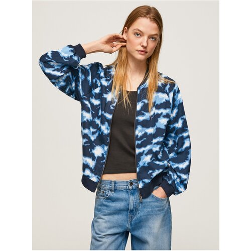 Pepe Jeans Blue Women Patterned Bomber - Women Cijene