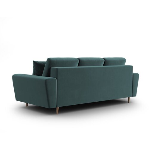 Cosmopolitan Design Petrolej zelena bar&amp;scaron;unasti sklopiva/s prostorom za odlaganje sofa 235 cm Kyoto &amp;ndash; Slike