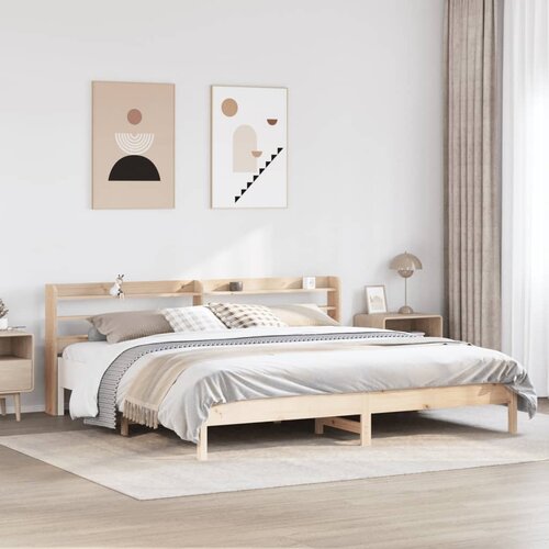 VidaXL Okvir kreveta bez madraca 180 x 200 cm od masivne borovine Slike