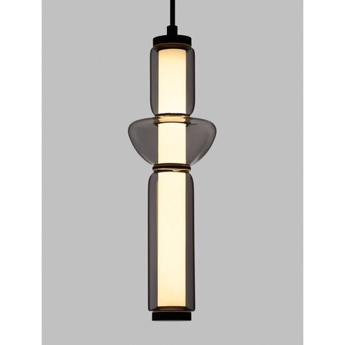 Nova Luce Siva steklena LED zatemnitvena viseča svetilka &amp;oslash; 12 cm Ulon &amp;ndash; Slike