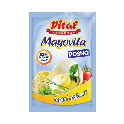 Vital Mayovita lagani posni majonez 90g kesa Slike