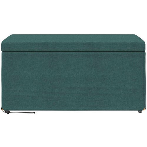  Stolica Tamnozelena 81 x 41 x 40 cm Tkanina i konstruirano drvo - Tamnozelena 80 cm tkanina Slike