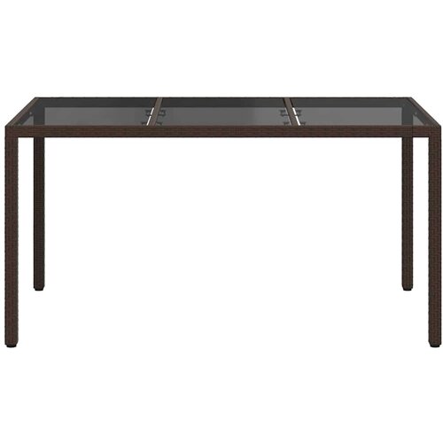  Stol za vrt Smeđa 150 x 90 x 75 cm poliratan Slike