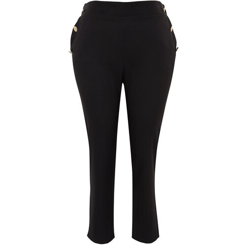 Trendyol curve Plus Size Pants - Black - Slim Cene