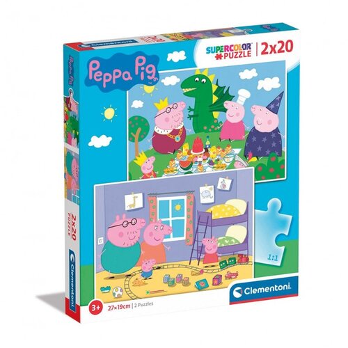 Clementoni Igračka puzzle Pepa Pig 2x20 24778 Slike