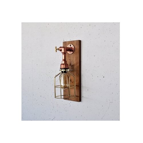 Opviq Pp170 woodenrose gold wall lamp Slike