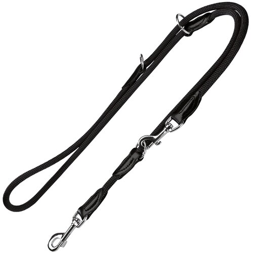 Hunter Freestyle set: ovratnica + povodec, črn - Ovratnica velikosti največ 50 cm + povodec 200 cm Cene