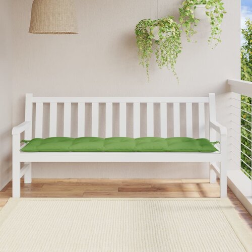  Jastuk za vrtnu klupu pro&amp;scaron;arano zeleni 180x50x7 cm od tkanine Slike