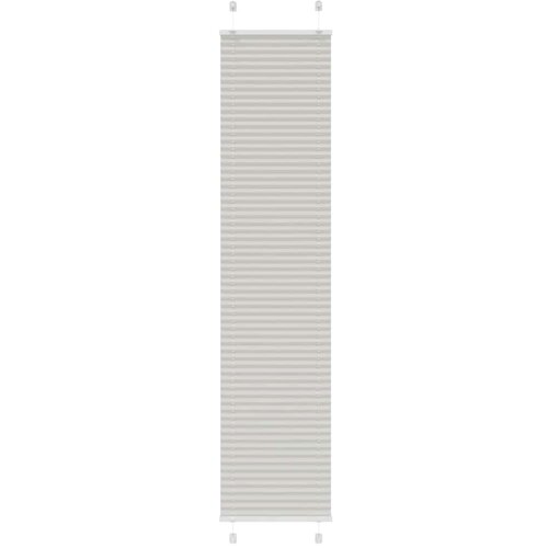 vidaXL Plisirana roleta svijetlosiva 45x200 cm širina tkanine 44,4 cm Cijene