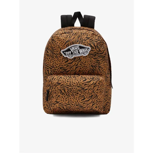 Vans Black-brown women's patterned backpack - Women