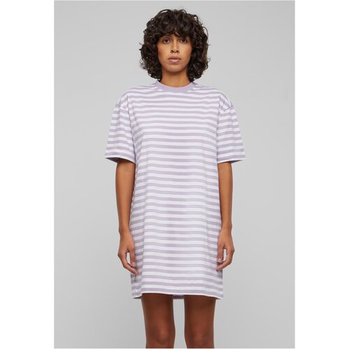 Urban Classics Women's striped dress oversized white/purple Cene