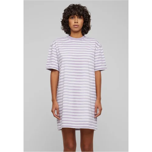 Urban Classics Women's striped dress oversized white/purple