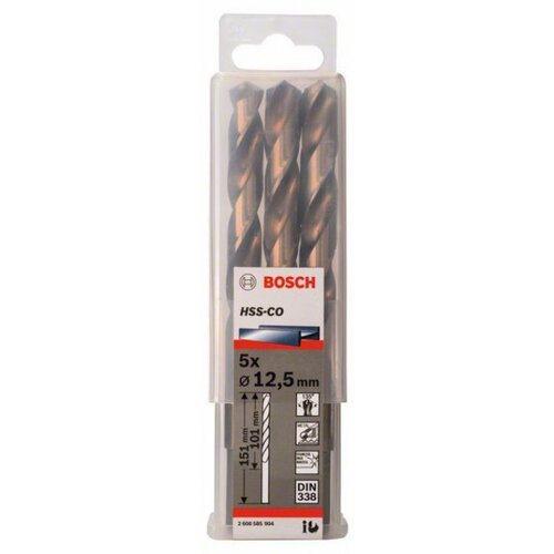 Bosch burgija za metal hss-co, din 338 12,5 x 101 x 151 mm, 1 komad ( 2608585904. ) Cene