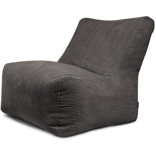 SLOWDOWN Tamno siva vreća za sjedenje od samta Seat 100 Lounge – Cene