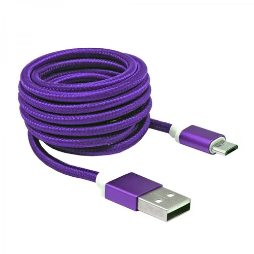 S Box kabel usb->micro usb m/m 1,5M blister purple