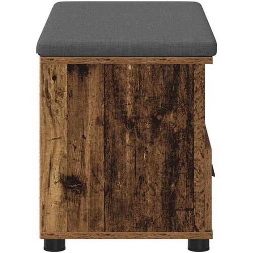  Klupa za hodnik s jastukom Staro drvo 80 x 38 x 46 cm Slike