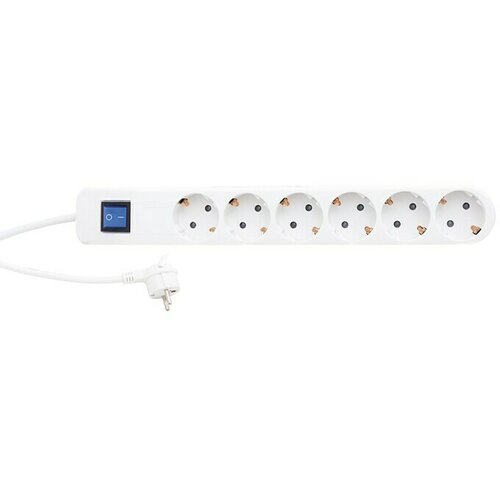 REV Produžni kabel s utičnicama (6-struko, Bijelo-sive boje, Dužina kabela: 1,4 m, 3.500 W, Prekidač za uključivanje / isključivanje) Slike