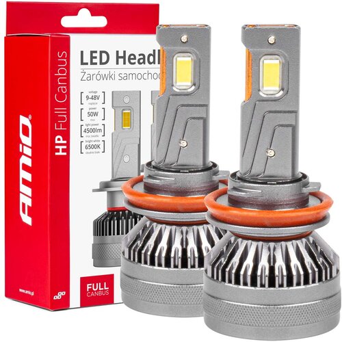 Amio Auto sijalica H8 H9 H11 H16 LED 6500K Canbus Cene
