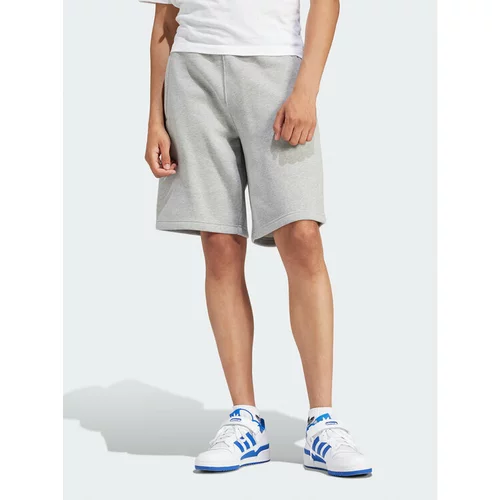 Adidas Športne kratke hlače adicolor Trefoil IR6848 Siva Regular Fit