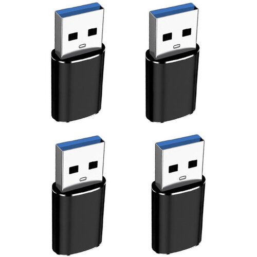 INF USB-C ženski na USB 3.0 mo&scaron;ki, 4-pack, 5Gbps, ABS+aluminij Black, (5000276520) Cene