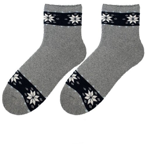 Bratex D-060 women's winter socks pattern 36-41 grey melange 015 Slike