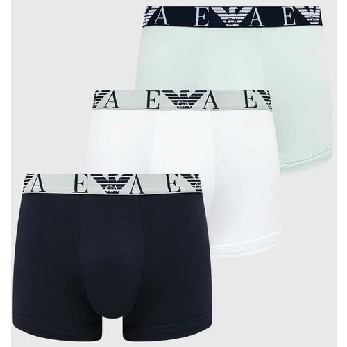Emporio Armani Underwear Boksarice 3-pack moški, zelena barva