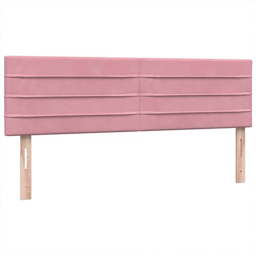 Box Spring krevet s madracem i LED ružičasti 140x220 cm bar&amp;scaron;un Slike