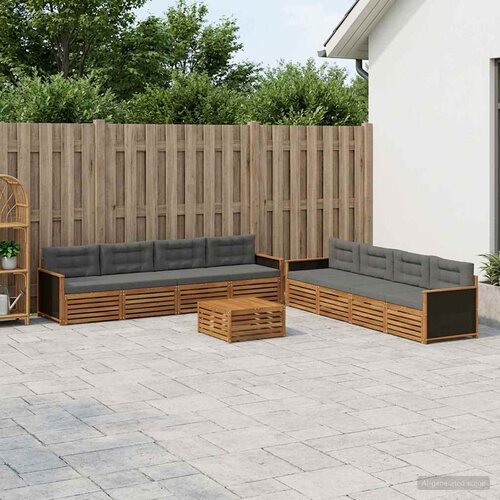  Set vanjskih sofa 9 kom. Prirodna i antracit Poliester Cene
