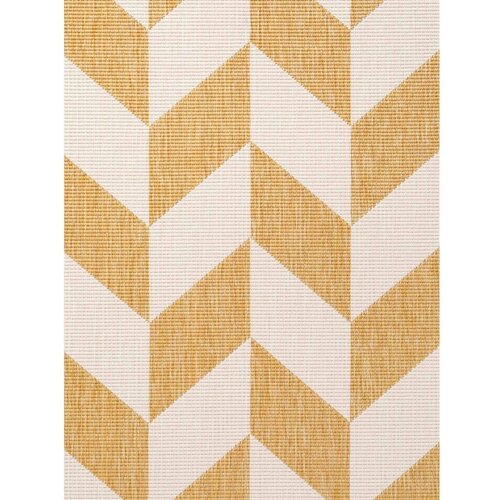 Ted Baker Oker rumena/kremno bela notranja in zunanja preproga 160x230 cm Haringey Terrick &amp;ndash; Slike