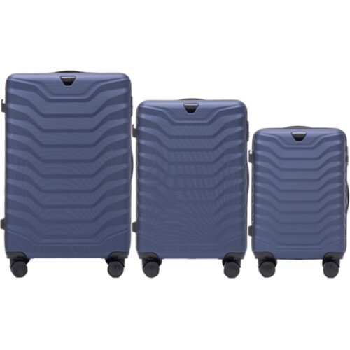 WINGS set od tri kofera od ABS materijala veličine V M S plavi Cijene