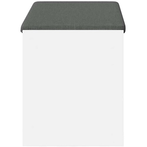  Klupa za hodnik s jastukom s policom Bijeli 83 x 38 x 45 cm - Bijeli 83 cm Slike