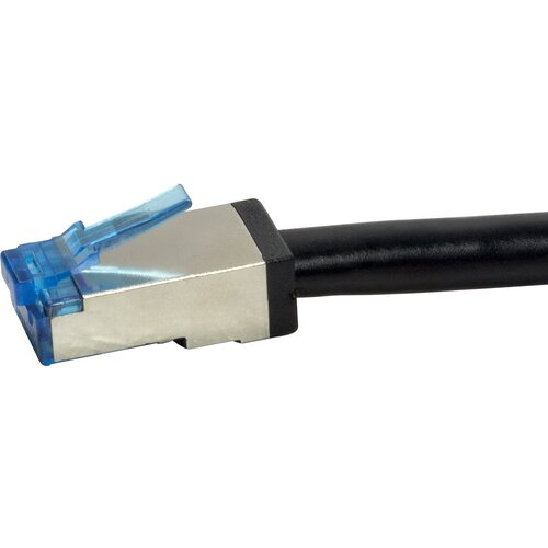 Logilink CQ7143S RJ45 omrežni kabel\, Patch kabel CAT 6a S/FTP 50.00 m črna za&scaron;čiten\, UV odporen\, odporen na olje in abrazijo 1 kos, (20424228) Cene