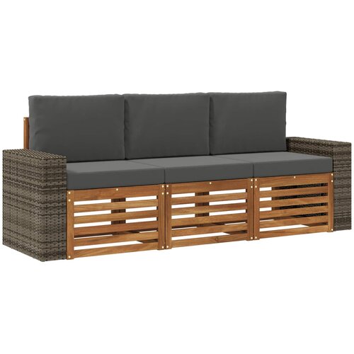  Setovi sofa 3 kom. Čvrsto drvo akacije Slike