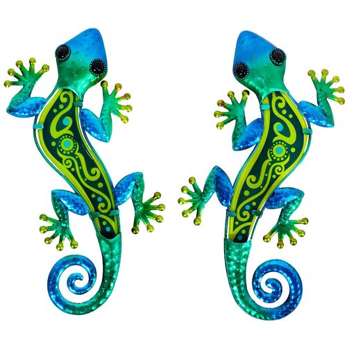Signes Grimalt Kipci in figurice Lizard Adorno 2 Enoti Zelena Cene