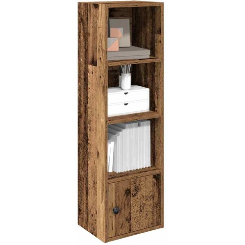  Regal za knjige boja starog drva 31x24x102 cm drveni Cijene