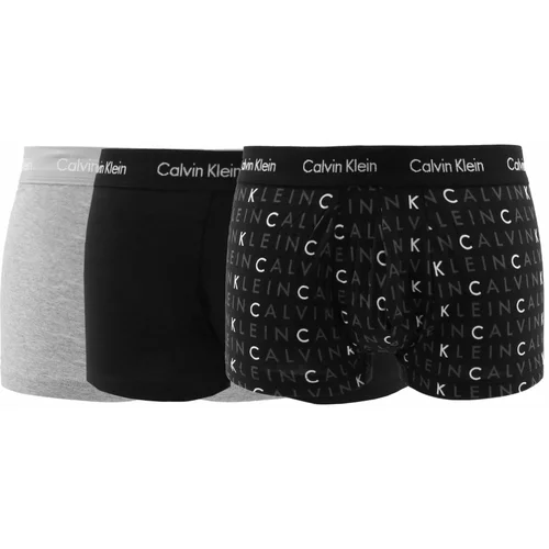 Calvin Klein Oprijete boksarice 3 Piece Črna