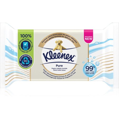 Kleenex Pure vlažilni toaletni papir 38 kos Cene